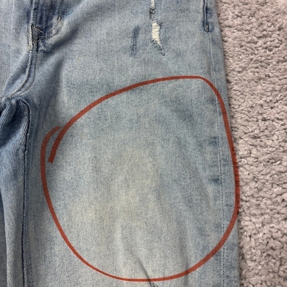 Vervet Jeans Womens 26 Mom Jean Light Wash Distressed Holes Casual Denim High - Picture 6 of 6